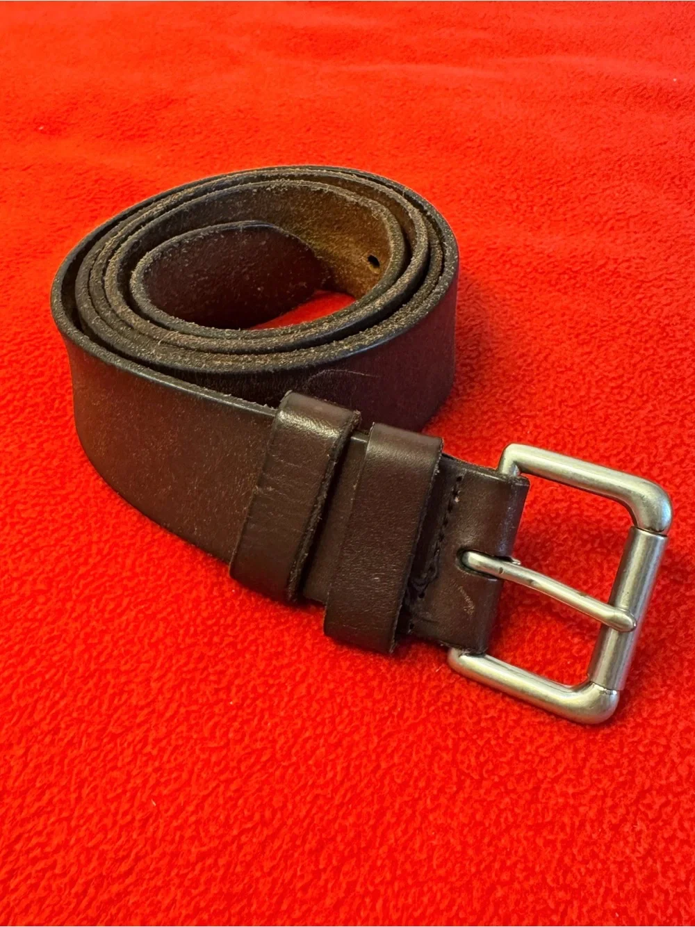 Polo Ralph Lauren Brown Adjustable Men's Dress Belt with Buckle Size 44/110